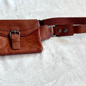 Spikes & Sparrow genuine leather belt bag